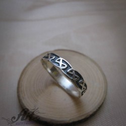 Мъжки сребърен пръстен R-1036
